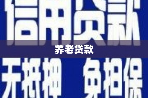 富裕养老贷款