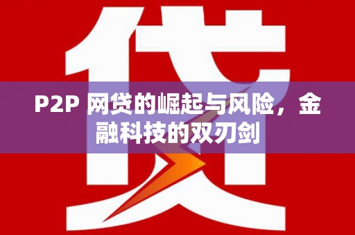 富裕P2P 网贷的崛起与风险，金融科技的双刃剑