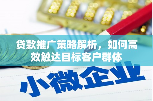富裕贷款推广策略解析，如何高效触达目标客户群体