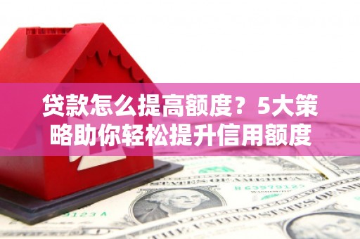 富裕贷款怎么提高额度？5大策略助你轻松提升信用额度