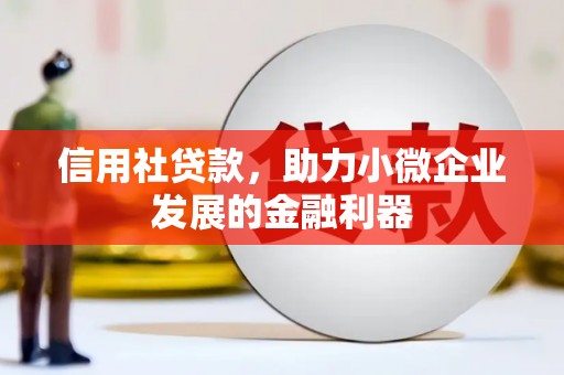富裕信用社贷款，助力小微企业发展的金融利器