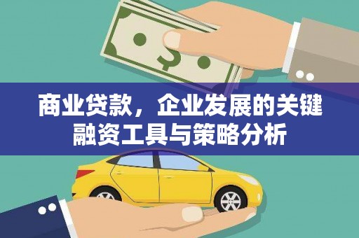 富裕商业贷款，企业发展的关键融资工具与策略分析