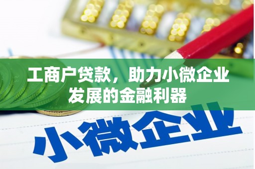 富裕工商户贷款，助力小微企业发展的金融利器