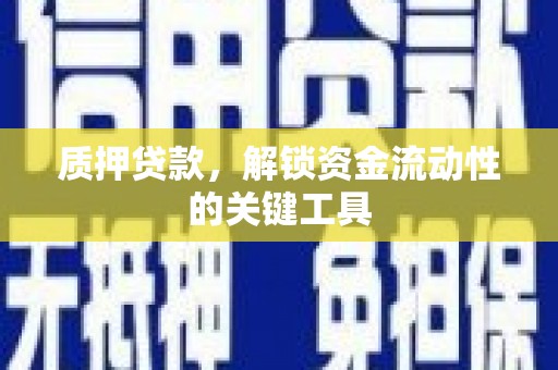 富裕质押贷款，解锁资金流动性的关键工具
