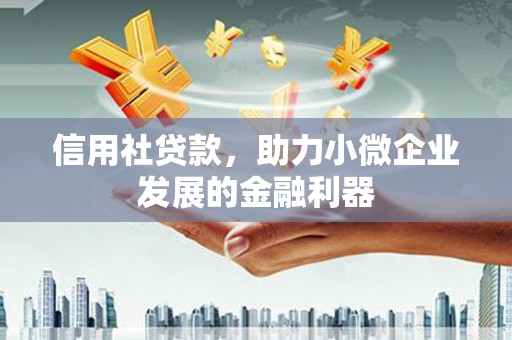 富裕信用社贷款，助力小微企业发展的金融利器